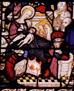 Brazier Nativity, Detail of East Window, St Peter Mancroft Church,
Norwich, UK