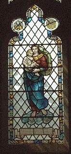 Detail of Mother's Union Window, St John's, Ainsdale, UK, 1956
