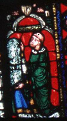 portrait of
Abbot Suger of St Denis from the Jesse Window at St Denis