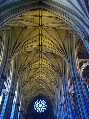 Bristol Cathedral, nave vault, from Kimsey's Europe Photos