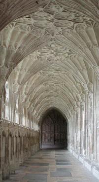 Gloucester Cathedral, cloister vaults, by Rob Royalty, Wabash College