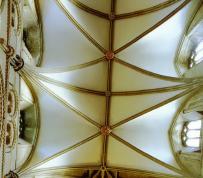 Gloucester Cathedral nave vault, from Brantacan