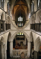 Salisbury Cathedral, strainer arches at the eastern transept, from The Salisbury Project, University of Virginia